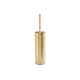 Croscombe Brushed Brass Toilet Brush and Holder